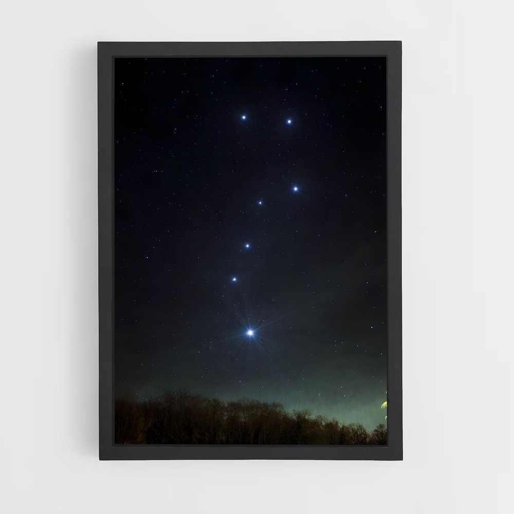 Poster Étoiles des Pléiades – affiche Constellations (vue 2)